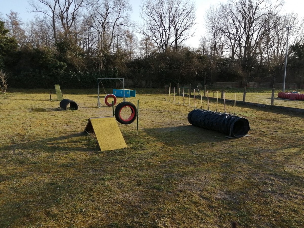 Le terrain d'entraînement du club en hiver
