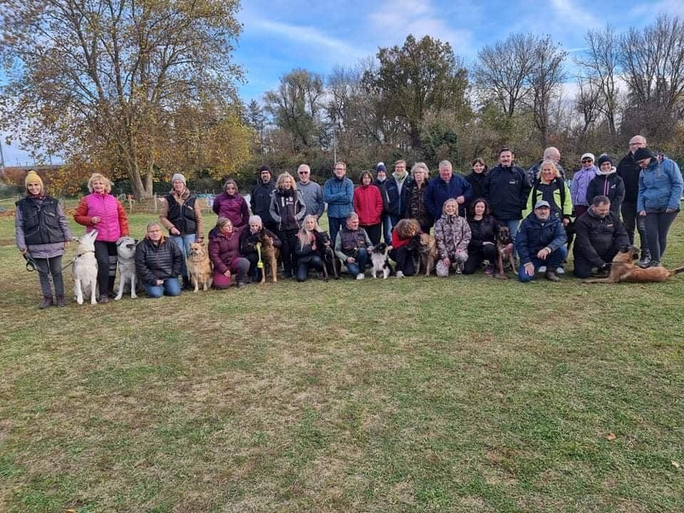 Photo de famille après une matinée au club